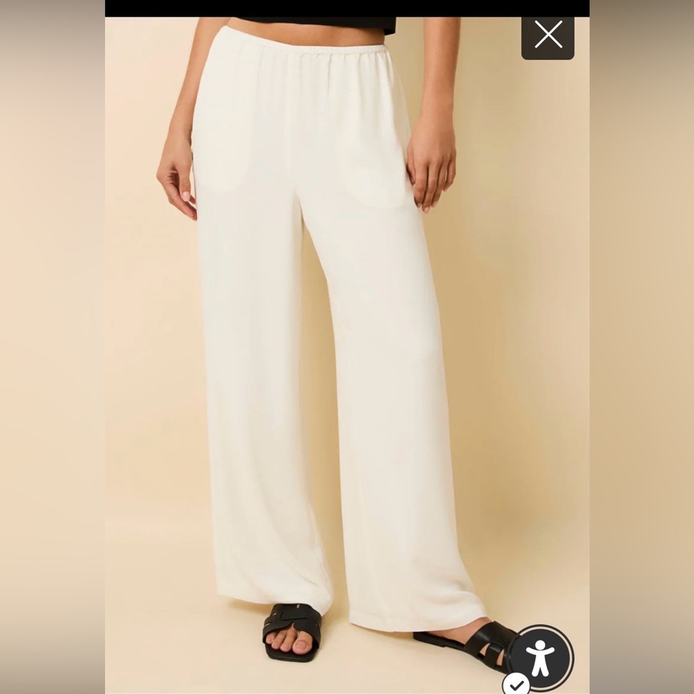 SOLID & STRIPED Cream pants